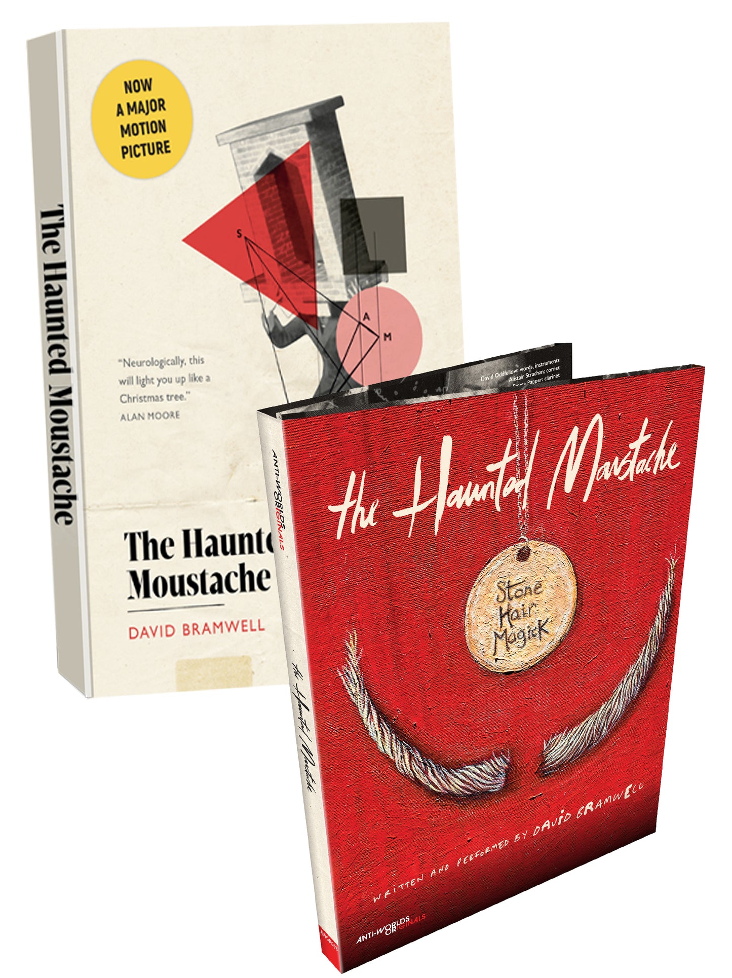 AWOR003B //PRE-ORDER// LIMITED BUNDLE!! ANTI-WORLDS ORIGINALS Volume 3 - THE HAUNTED MOUSTACHE - BOOK, BLURAY AND CD BUNDLE -  (LTD Edition 50 ONLY - INDIVIDUALLY SIGNED)